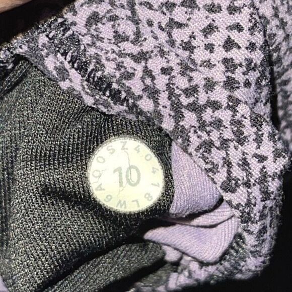 Lululemon Align Crop 21" Leggings Pixel Print Purple Quartz Black Size 10 - Picture 5 of 5